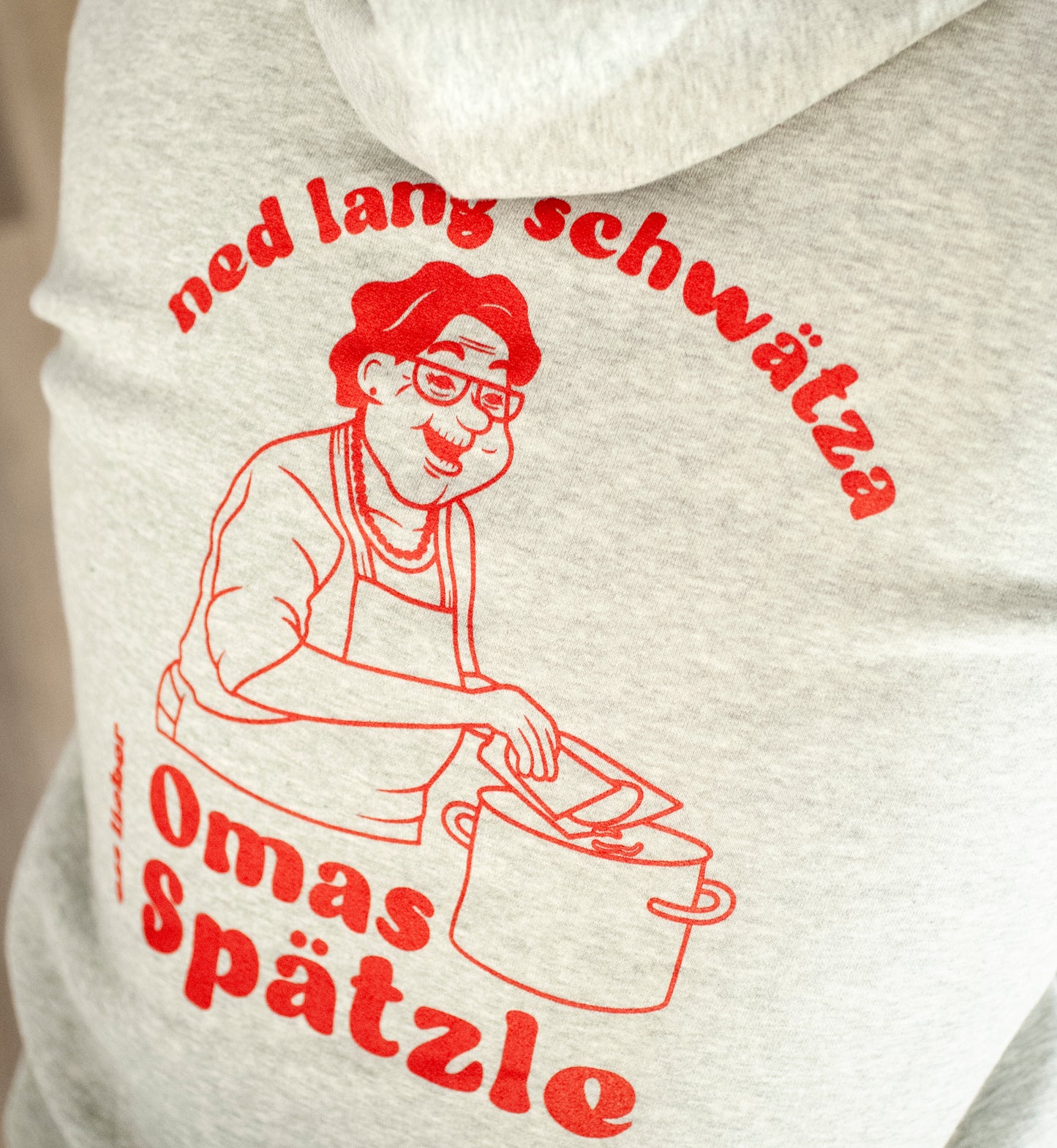 Sweatshirt - Omas Spätzle - Grau - THE-SWABIAN