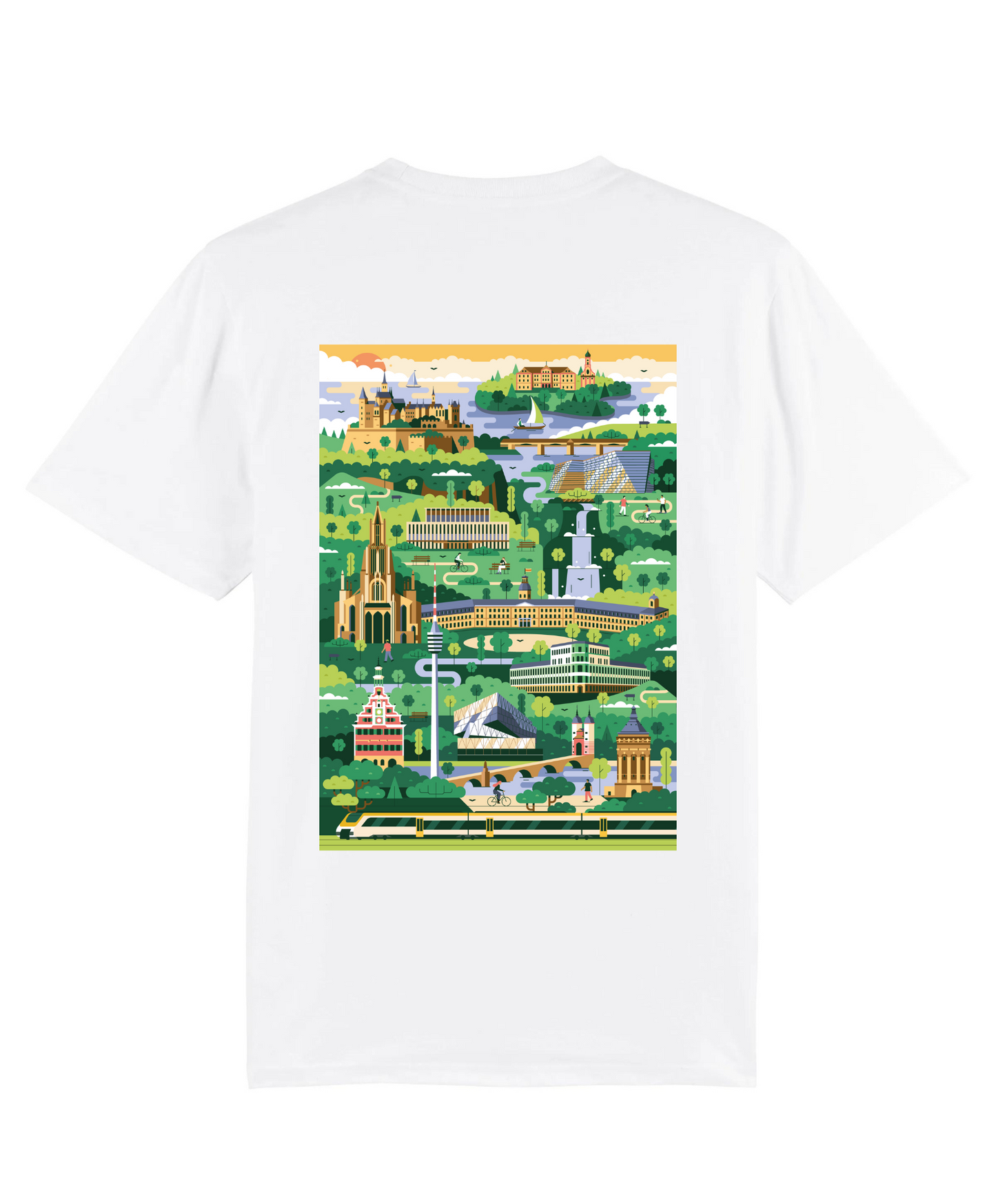 Vorbestellung: T-Shirt mit Illustration "Baden-Württemberg" -, Unisex