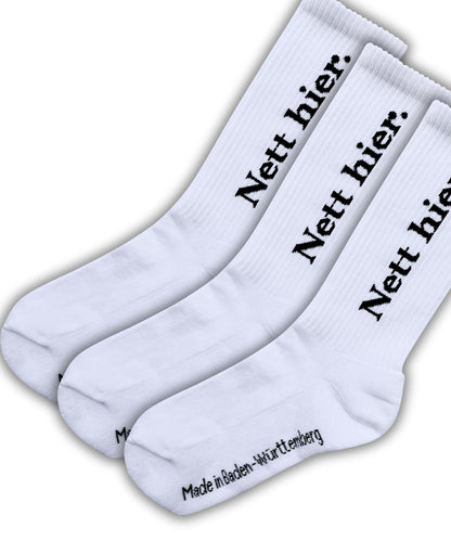 "Nett Hier" Socken 2.0 - 3er Pack