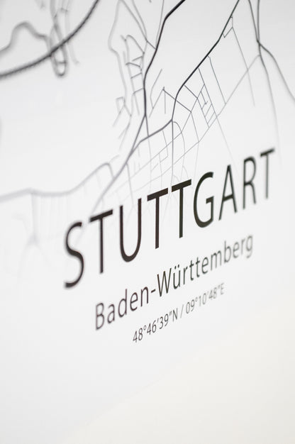 Poster - Stuttgart Map