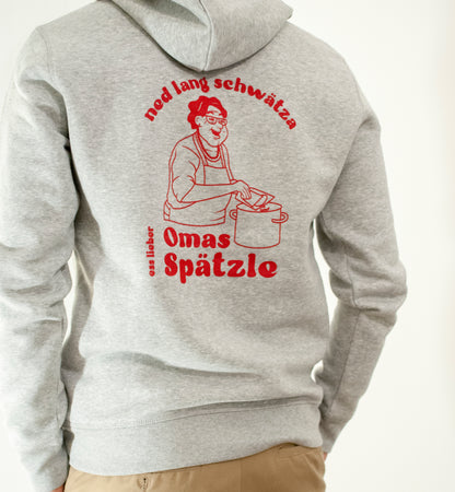 Sweatshirt - Omas Spätzle - Grau - THE-SWABIAN