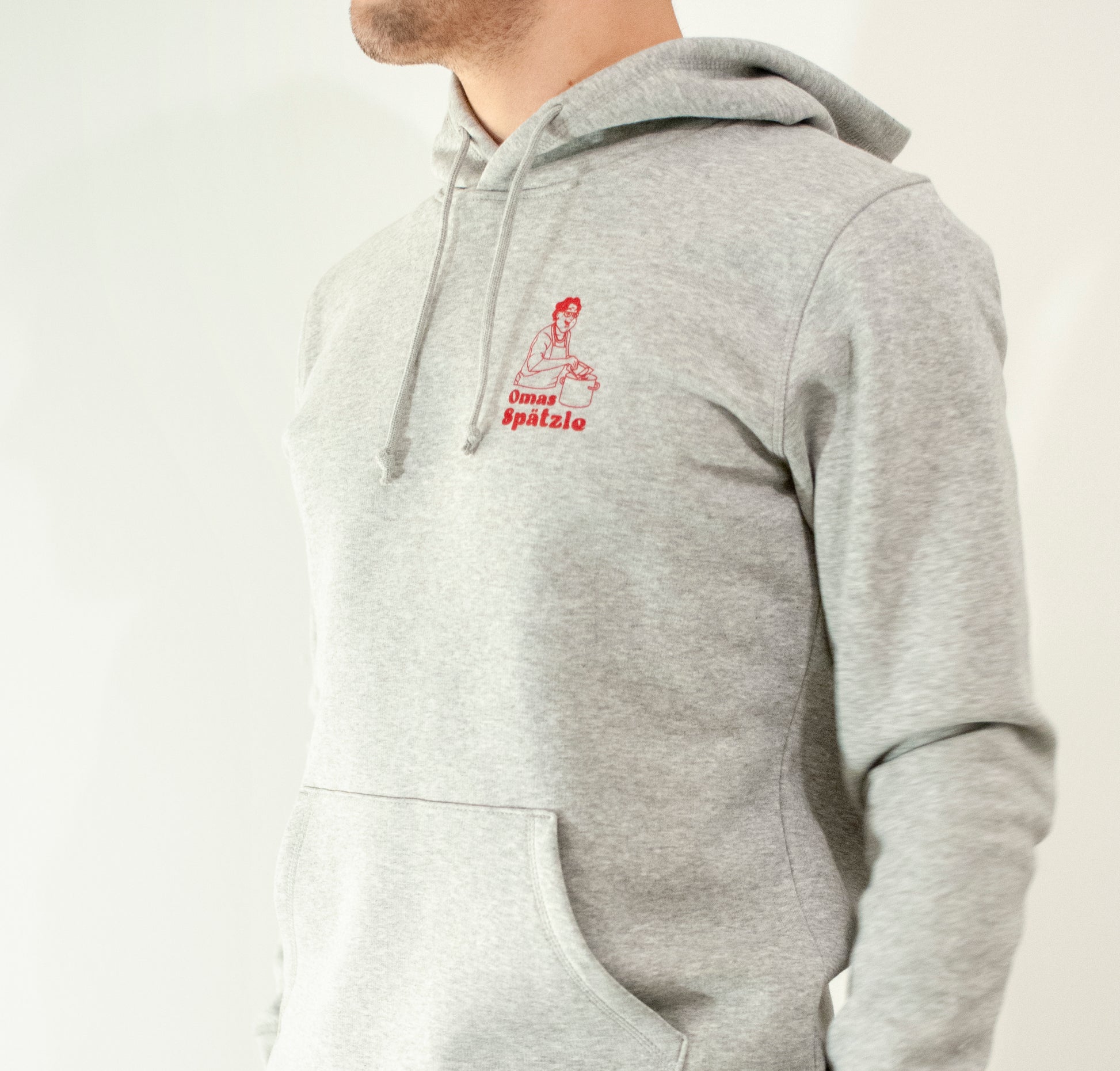 Sweatshirt - Omas Spätzle - Grau - THE-SWABIAN